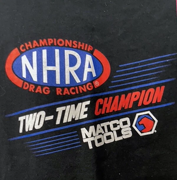 VRHTF CAMISETA DE COLECCIÓN COOL NHRA ANTON MARRÓN MATCO TOOLS 2015 CAMPEÓN DEL MUNDO MEDIANA Foto 4 de 4