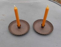 Kerzenteller-Set 2 St. Kerzenhalter KerzenstäNder Eisen FüR Baumkerzen