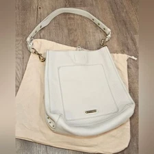 Rebecca Minkoff Cream Leather Shoulder Bag Darren Shoulder NWT