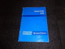 Leyland 272 Tractor Operators Hand Book Owners manual user Instruction book