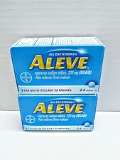 Aleve Naproxen Sodium Tablets 220 mg 48 Tabets 