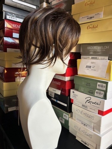 Rene of Paris Md Top Piece Synthetic Hair Topper (Basic Base) COFFEE-LATTE-R 🙏 - Picture 4 of 7