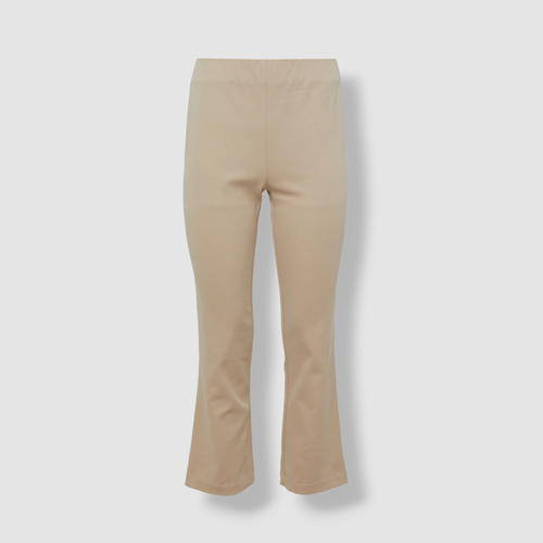 Pantalon legging évasé femme beige kaki sergé crop SPRWMN 295€ taille L - Photo 1/4