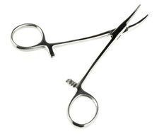 10-Pack 5" Curved Hemostat Forceps Locking Clamps Stainless Steel Surgical Tool
