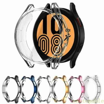 For Samsung Galaxy Watch 5 Pro 45 TPU Electroplating Protective Case+Glass Cover