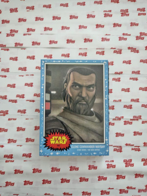 TOPPS STAR WARS LIVING SET CARD CLONE COMMANDER MAYDAY #441  THE BAD BATCH