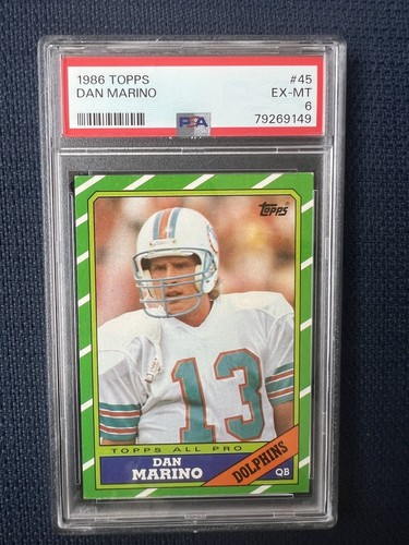 1986 Topps All Pro Dan Marino #45 PSA 6 Miami Dolphins