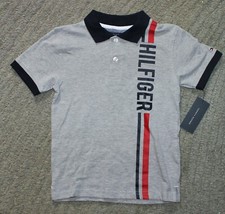 Tommy Hilfiger Boys Gray Short Sleeve Polo Shirt - Size 5 - NWT