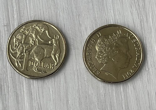 PAIR OF REAL DOUBLE SIDED AUSTRALIAN DOLLAR Coin 1 Two Headed 1 Two Tailed Coin - Bild 2 von 8