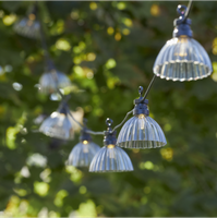 Star Circus Shade Party Deko Garten Led Lichterkette Rauchglas 12-Flammig 5M