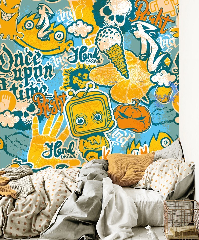 Autocollant De Crème Glacée à La Mûre Couleurs Cool Collection D