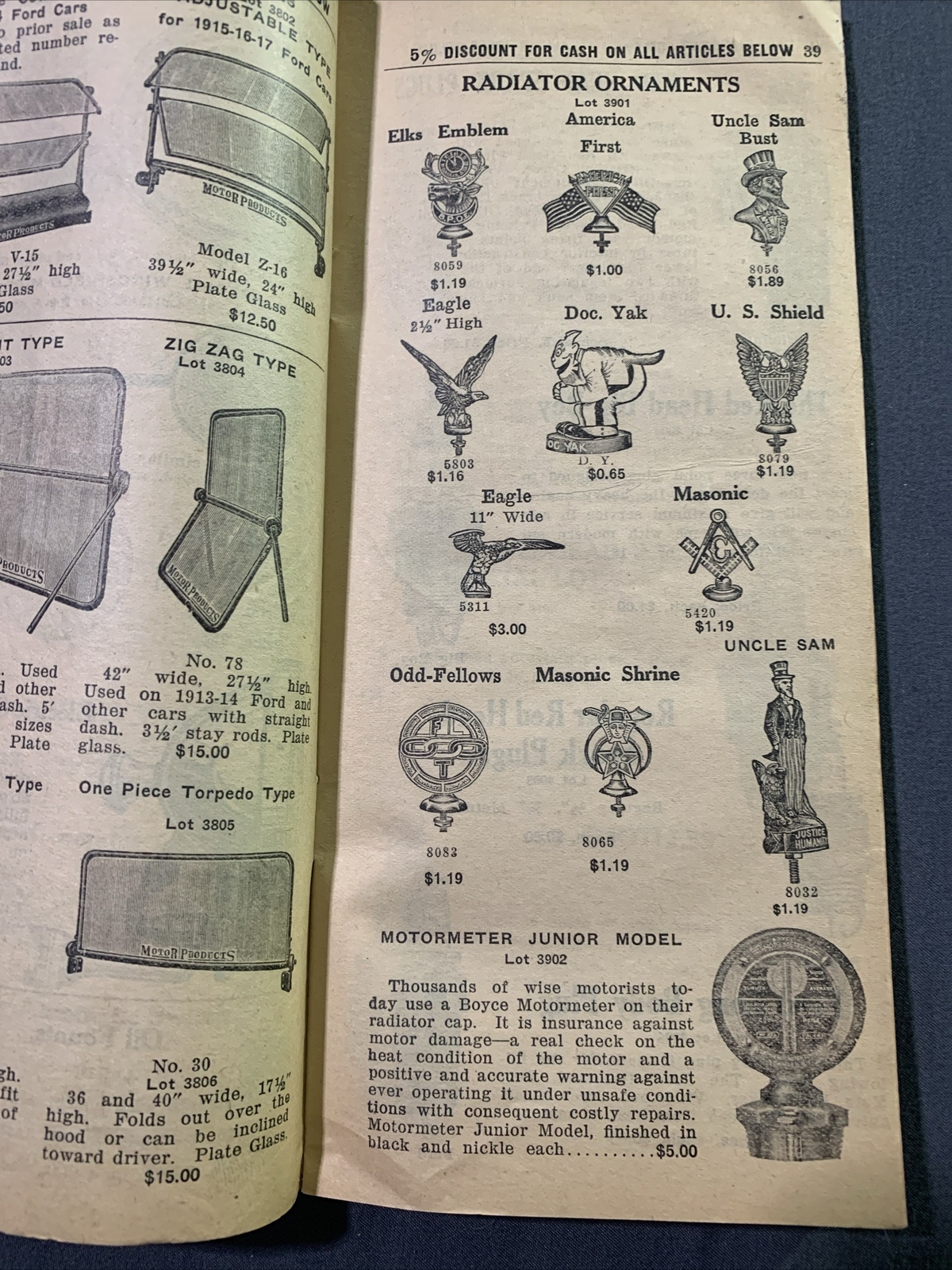 Antique 1917 K.C. Auto Parts Kansas City, MO Graphic Early Auto Booklet