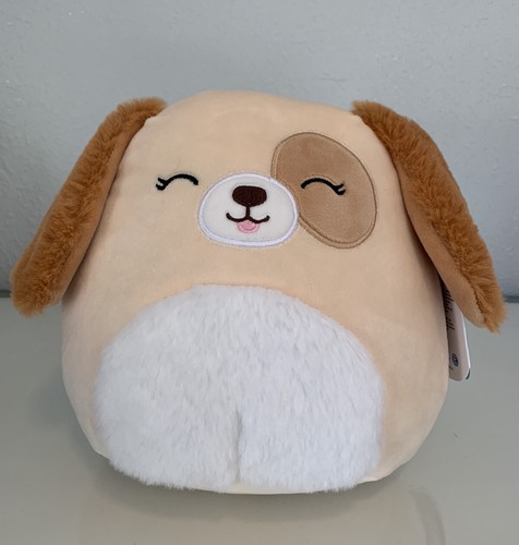 NWT Squishmallow 8 Inch Harrison Puppy Dog & Cookie Flamingo Kellytoy SHIPS FREE - Picture 2 of 10