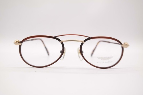 Lunettes Vintage ASTON MARTIN AM 01 - Monture Argentée Ovale Métal - Neuf Sans étiquette