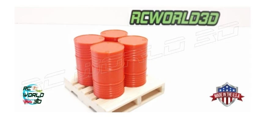 OIL DRUM BARREL Simulation 1:16 Scale Deco. RC Truck/Military/Diorama/Garage - Image 2 of 4