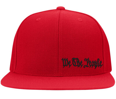 We The People Side Embroidered Constitution Patriotic Flexfit Hat