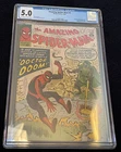 Amazing Spider-Man #5 (Oct 1963) ✨ Graded 5.0 OFF-WHITE to WHITE Pages by CGC ✔