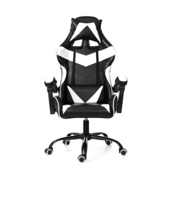 Homall T-OCRC0082 Synthetic Leather Office Chair White/Black