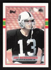 1989 Topps #266 Jay Schroeder Los Angeles Raiders