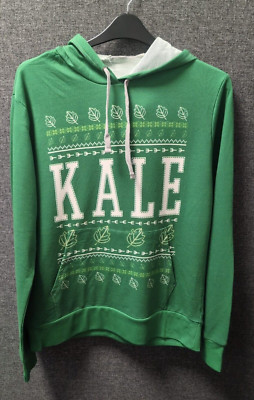 Grünkohl Kapuzenpullover grün UK M LN052 AA 01