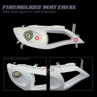 For Impreza GRB 10th Gen Vented Headlight Replacement W/LED Light FRP Unpainted