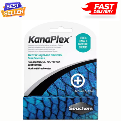 Seachem KanaPlex Treats Fungal and Bacterial Fish Diseases - 5 grams - (0.18oz)