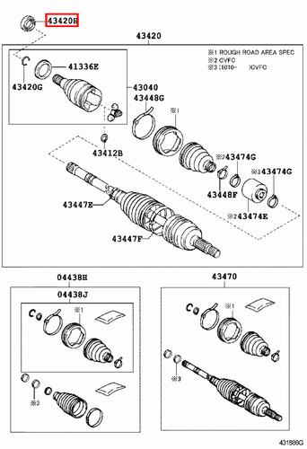 Genuine Toyota Urban Cruiser NSP110 Front Left LH Drive Shaft Oil Seal - Imagen 10 de 20