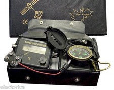 SATELLITE FINDER KIT SIGNAL METER LNB SATELITE COMPASS POWER SUPPLY BELL DISH !