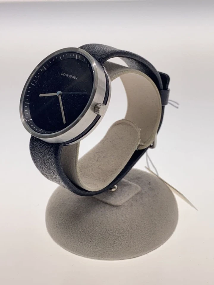 Jacob Jensen Reloj Analógico Cuarzo Gris Negro Minimalista Diseño Elegante Excelente Foto 2 de 4