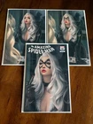 Amazing Spider-Man 26 Warren Louw Black Cat trade, virgin & store exclusive set