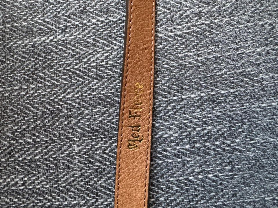 Brooks Brother Red Fleece Brown Leather Skinny Belt Women’s Large NWT - Image 4 of 4