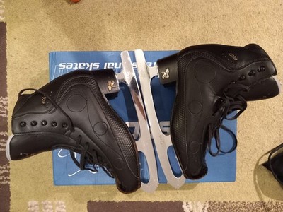 Risport Royal Elite Schlittschuhe (schwarz, Größe: 280) + Gold Seal Kufe