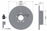 2X Pagid Bremsscheibe 50416N FüR BMW 7Er E38 8Er E31 725 Tds 728 730 735 740 840