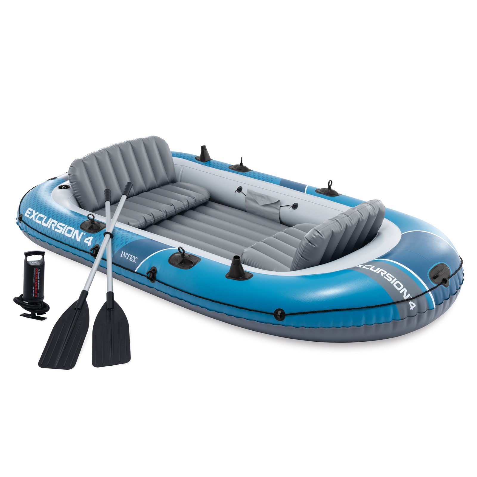 INTEX 66325EP Excursion 5 Inflatable Boat Set with 54" Oars,