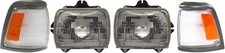 PICKUP 92-95 HEAD LAMP RH AND LH Assembly Halogen 4-pc Kit with Corner Lights