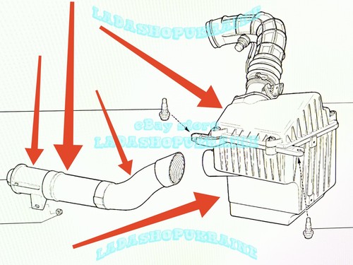Filtro De Aire En Conjunto LADA KALINA 1117 1118 1119 Air Cleaner Box Assy 11184 - Picture 4 of 24