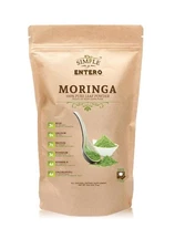 Simple y Entero Hoja Moringa Polvo, 100% leaf powder Moringa, Vegan, Non-GMO 