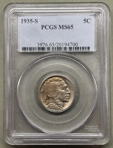 1935-S Buffalo Nickel PCGS MS65 5C