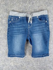 Y2K Seven7 Shorts YOUTH 12 Blue Gray Soft Stretch Waist 25x8 GIRLS  Rise 8"