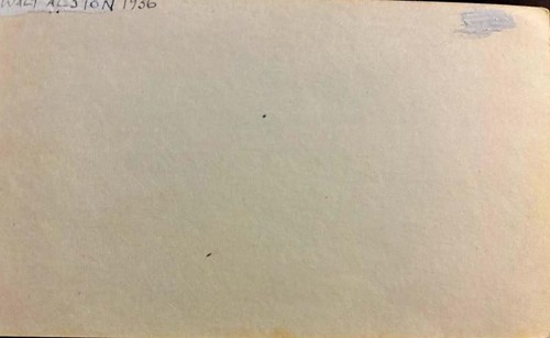 Walt Alston Signed Index Card COA Todd Mueller Autographs - Picture 2 of 3