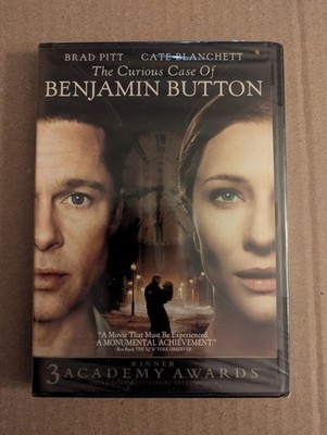 The Curious Case of Benjamin Button DVD 2008 Brad Pitt Cate Blanchett Fincher