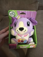 Leap Frog New Sing Snuggle Violet Purple Dog Musical and Light up Plush Toy