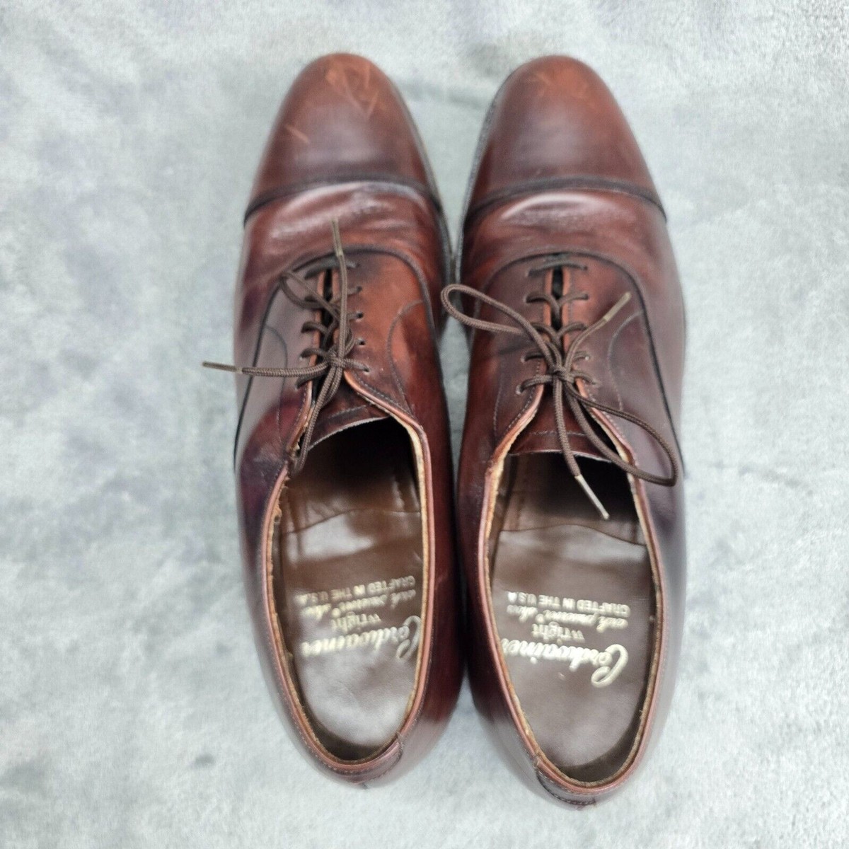Cordwainer Wright Men\'s Arch Preserver Shoes Brown Oxford Leather SIze 11 wright shoes products for sale | eBay main image 4