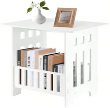 LED Light Bedside Table 2/3 Drawer Nightstand Storage Cabinet Charging Station