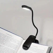 Clip-On LED Reading Light – Battery Flexible Lamp for Book, Laptop, eReader