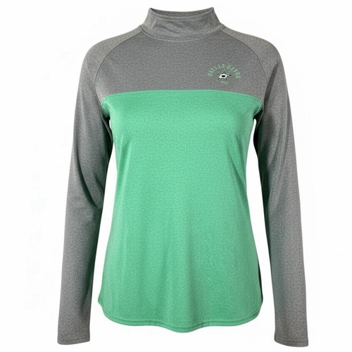 NHL Dallas Stars Women’s Mock Neck Pullover Green Gray Size XL