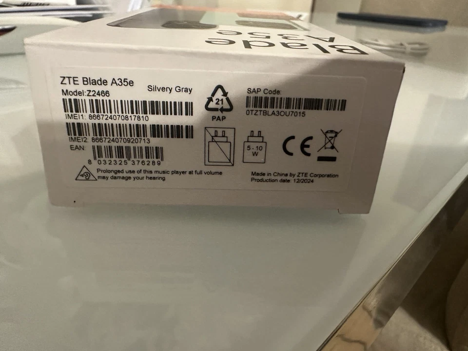 ZTE Blade A35e 6+64GB 6.52"Silver Gray ITA+ Cuffie Bluetooth come Accessorio - Immagine 2 di 4