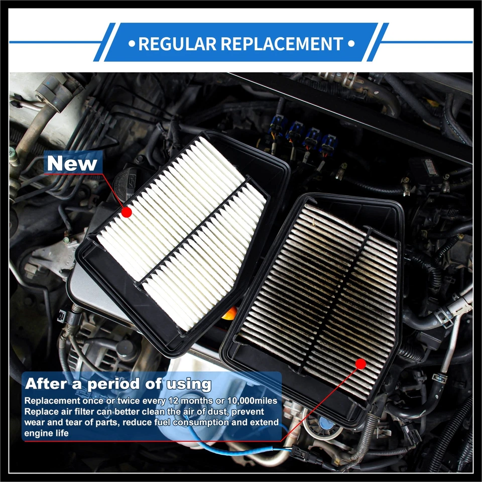 Engine Air Filter No.178010L040 for Toyota Hilux 2016-2022 1 Pcs Long life - Image 3 of 4