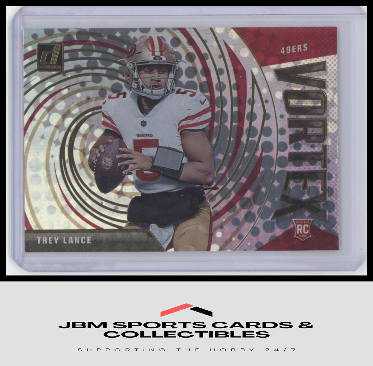 2021 Donruss #VTX-TLA Trey Lance Vortex RC