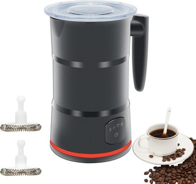 4 in 1 Electric Milk Frother, Steer with Warming funct, Automatic Hot